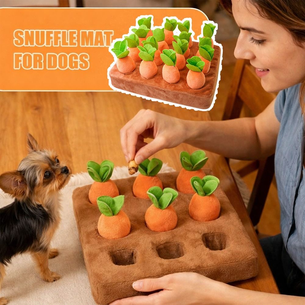 Snuffle Mat For Dogs - Stressverlichtende Wortel Snuffelmat Mentale Stimulatie Interactief