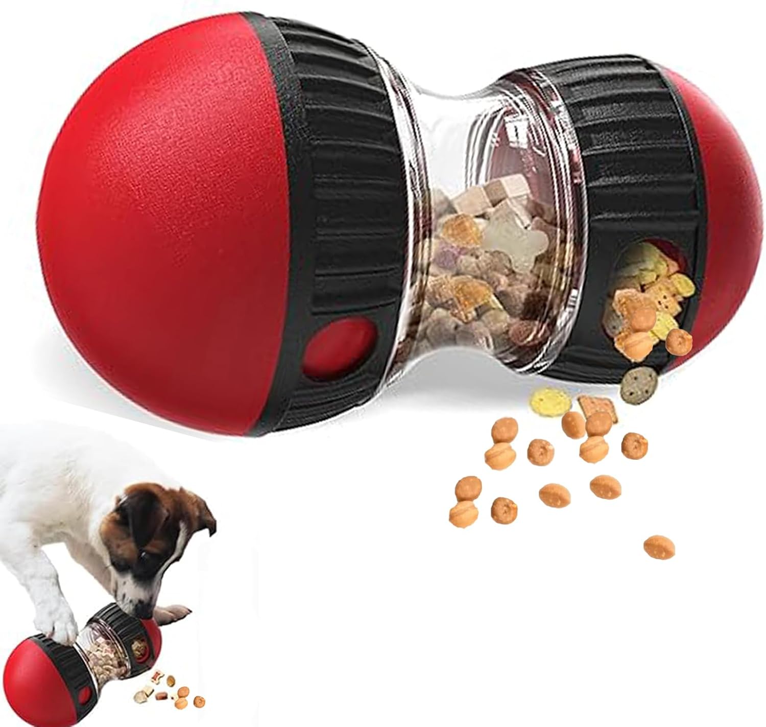 Dog Puzzle Feeder Toy - Hondenspeelgoed en verstelbare slow-feederbal - Hondenpuzzelspeelgoed