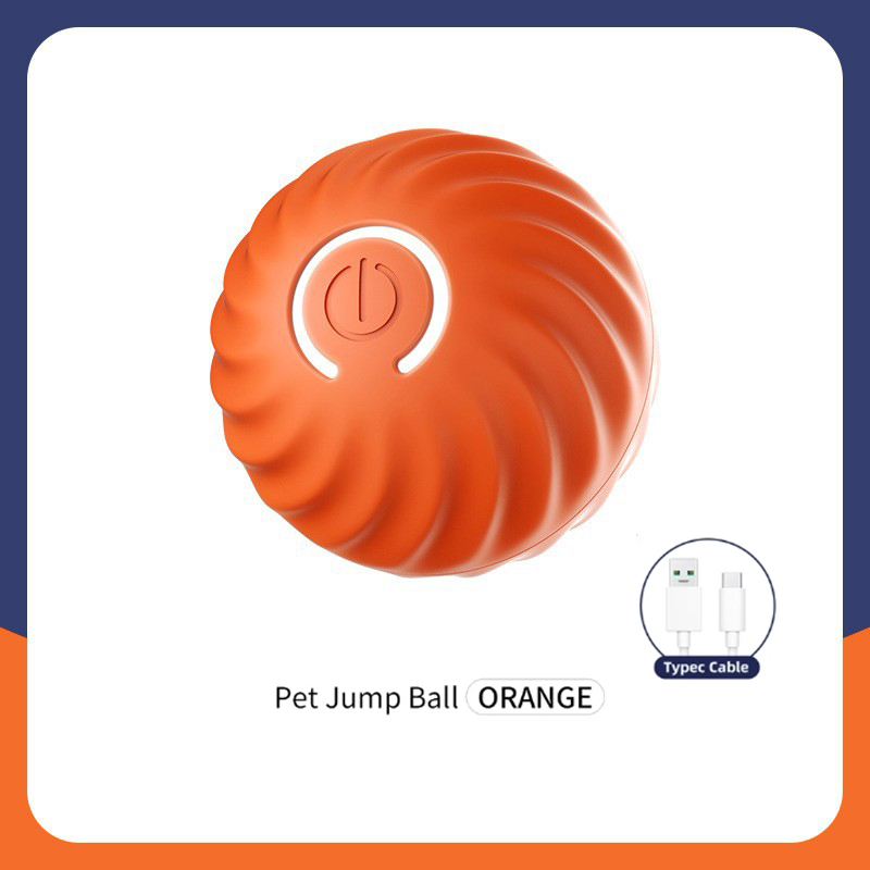 Automatic Moving Dog Ball - USB-oplaadbare automatische springende bewegende huisdierbal interactief
