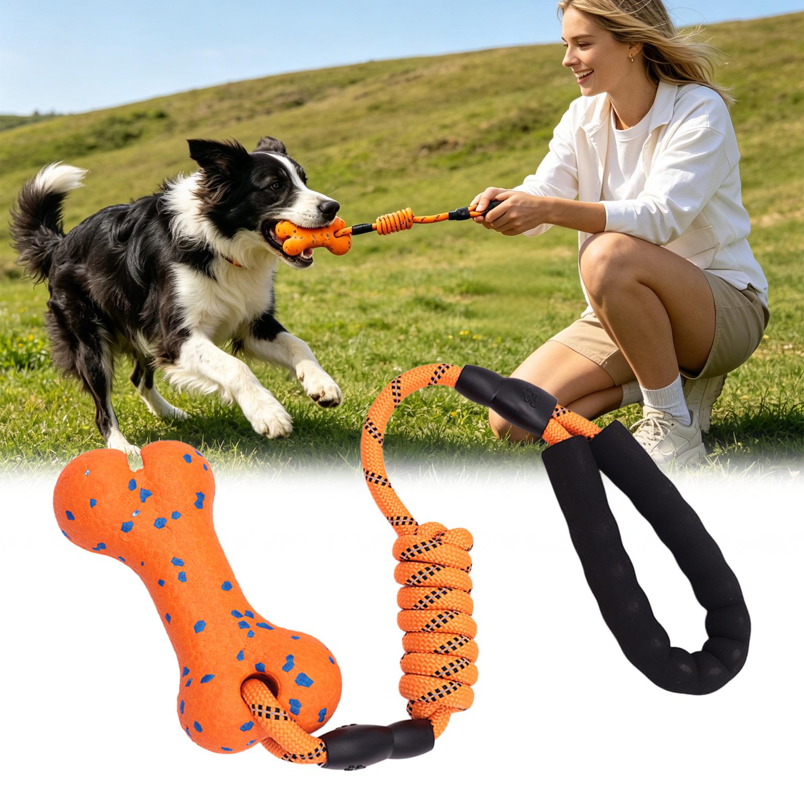 Dog Rope Toy Aggressive Chewers - Touwspeelgoed Bijtbot Dierbenodigdheden Robuuste hondentouwspeelgoed Kleine,
