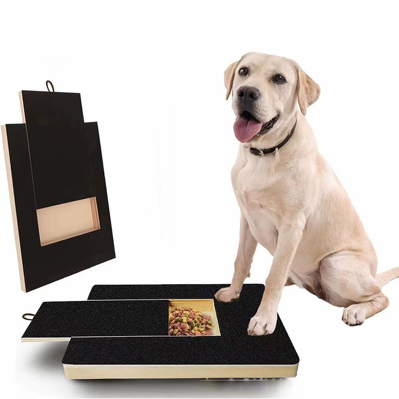 Suction Cup Dog Tug Toy - Uittrekbare houten krabplank voor honden met