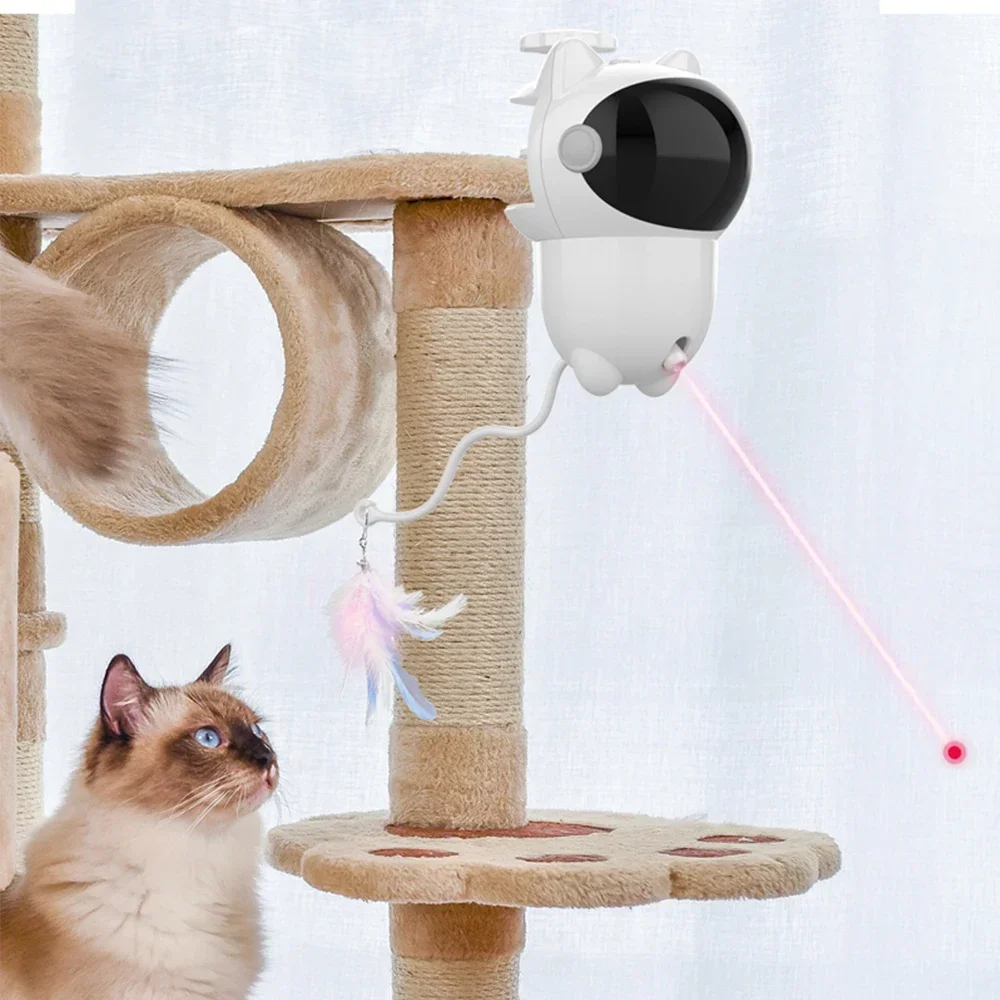 Laser Pointer Cat Toy Automatic - 360° Interactieve Kattenlaser Speelgoed Huisdier Laserpointer