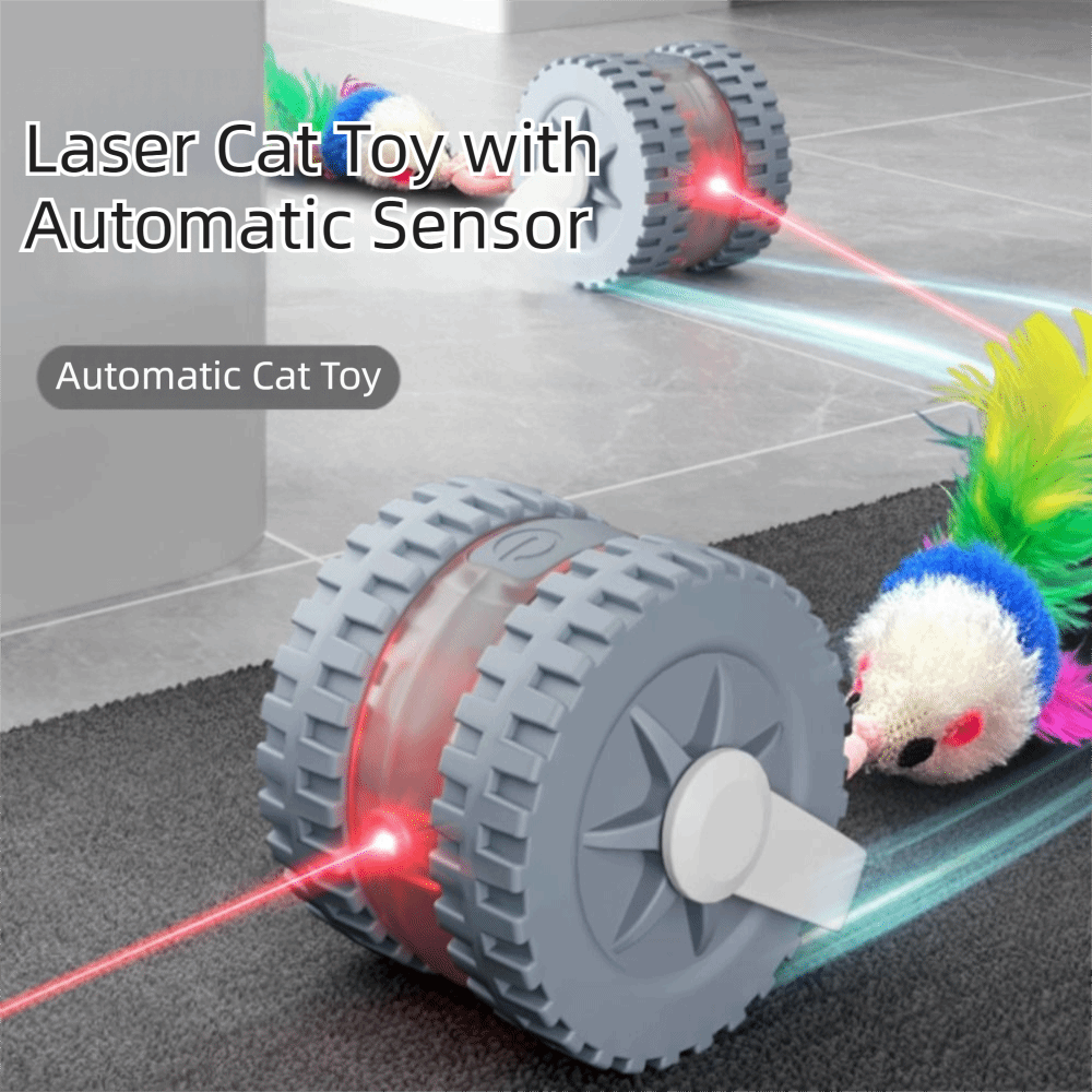 Laser Pointer Cat Toy Automatic - Automatische kattenbal met infrarood laser, stille