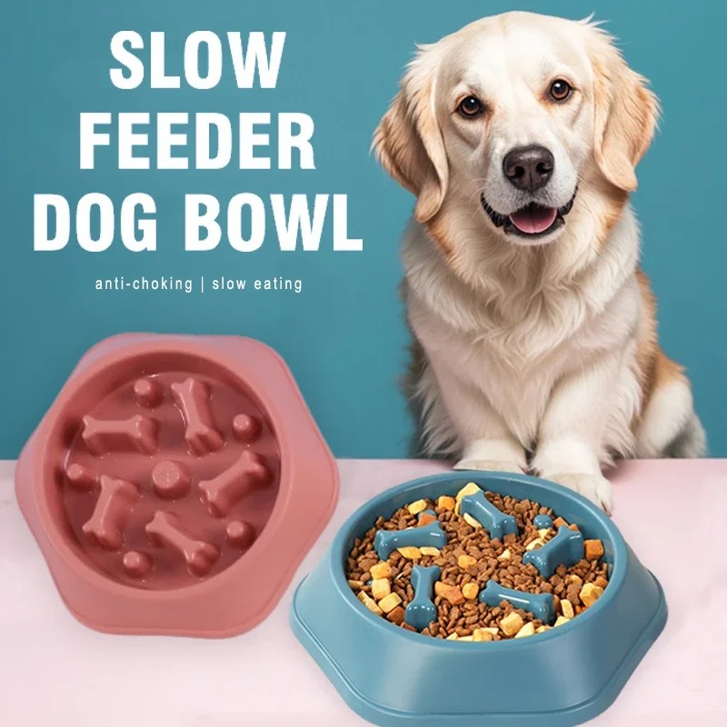 Dog Puzzle Feeder Toy - 1 Stuks Slow Feeder Hondenkom Anti-verstikking