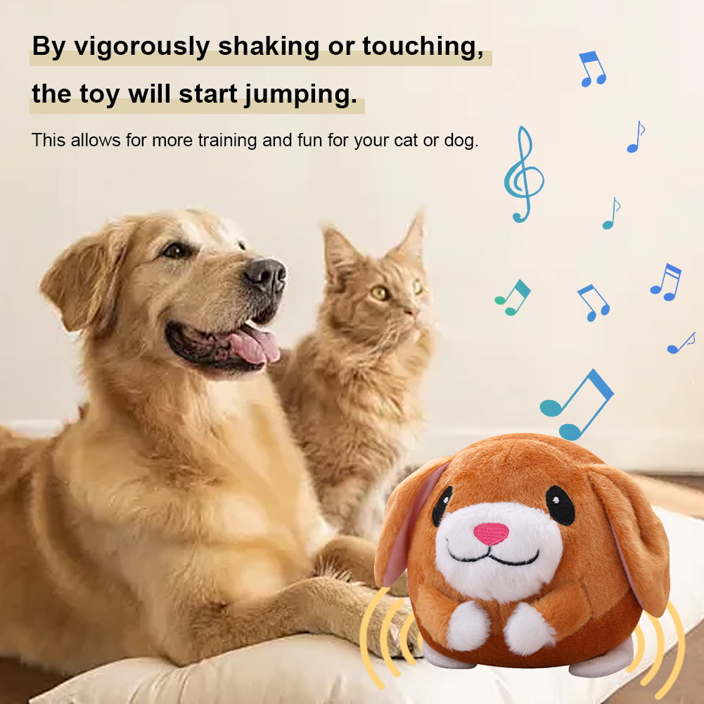 Pluche automatisch stuiterend  - Automatic Moving Dog Ball recensie en prijs