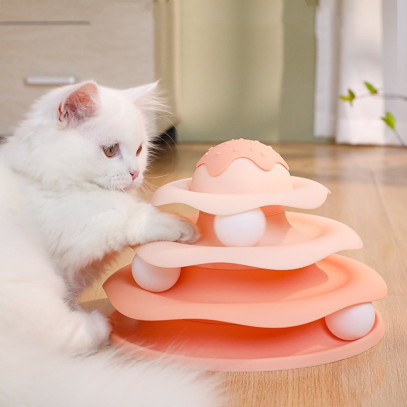 Bal Draaiend kattenspeeltje Ro - Interactive Squeaky Plush Dog Toy recensie en prijs