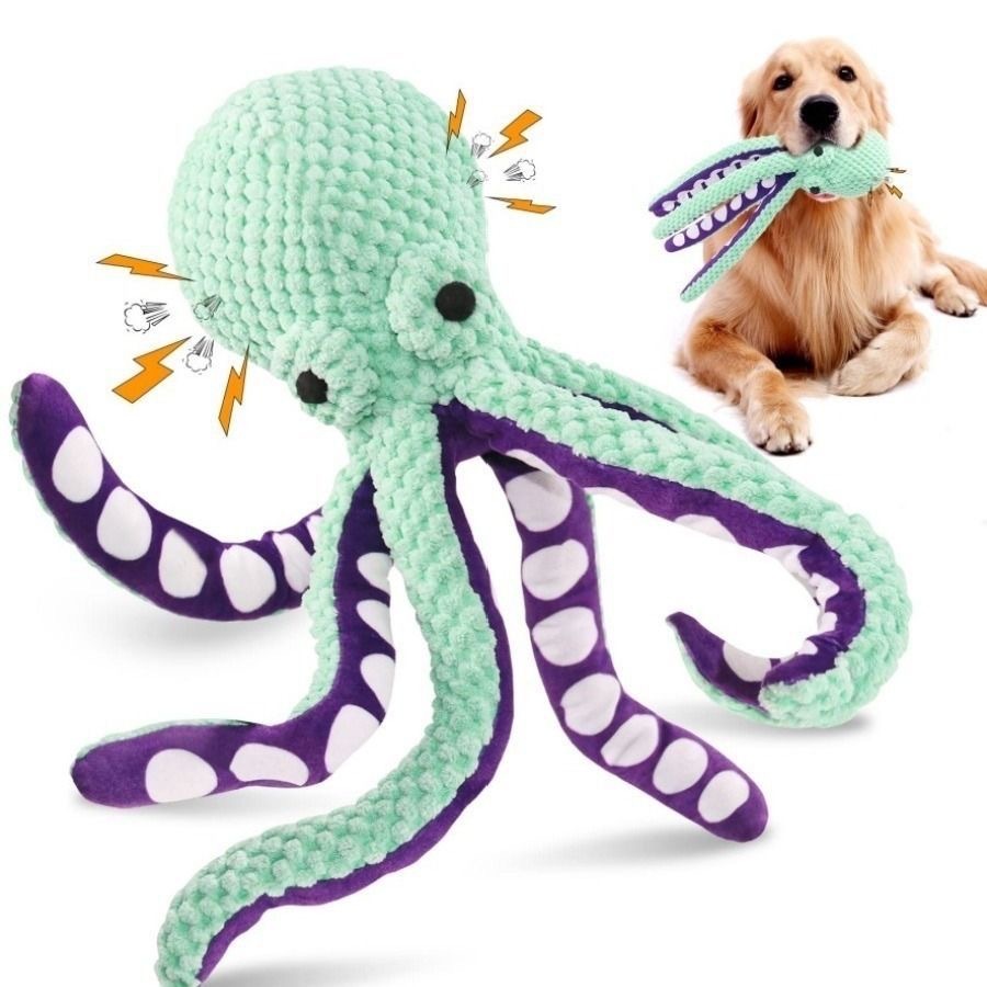 Piepende Octopus Pluche Honden - Indestructible Dog Chew Toy recensie en prijs