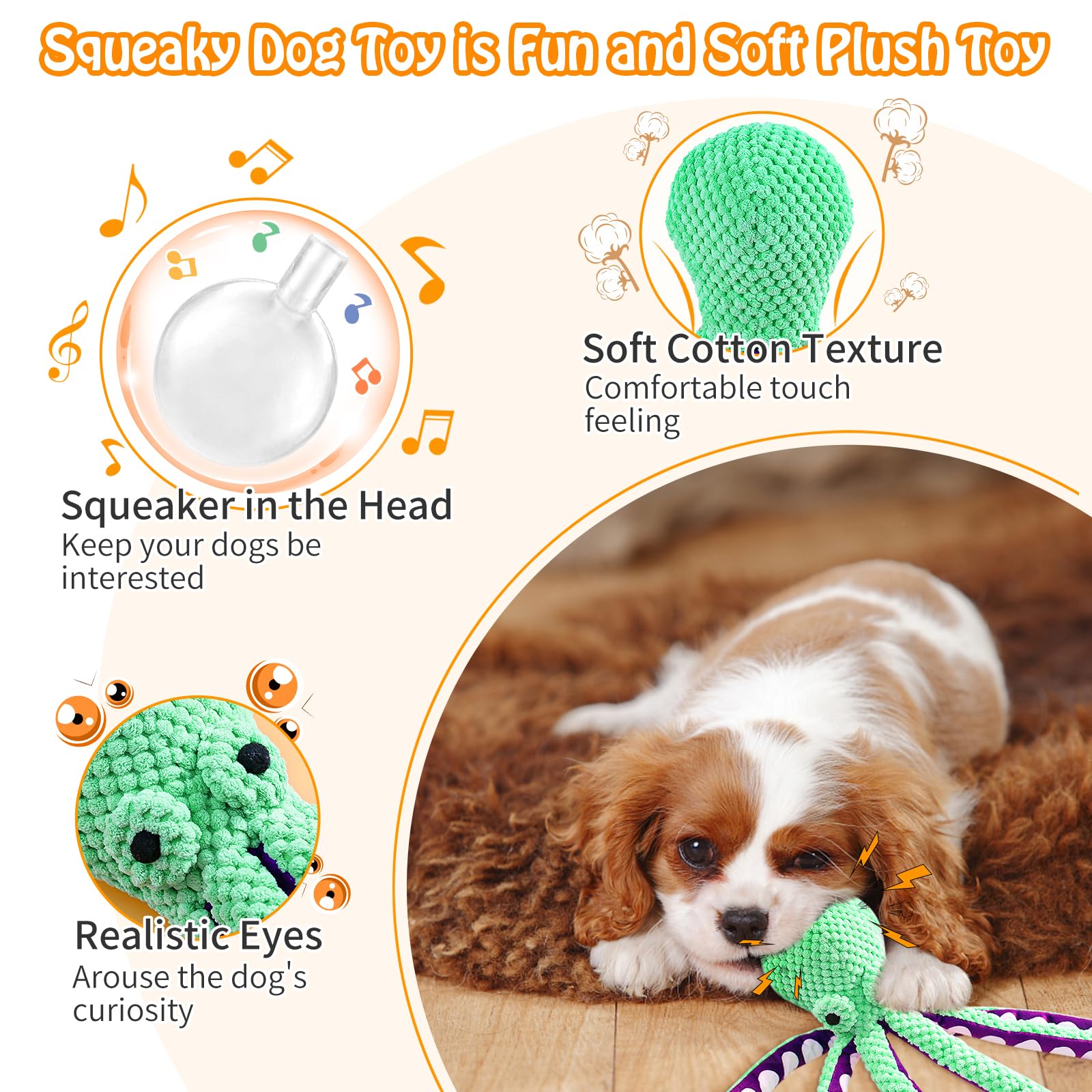 Piepende Octopus Pluche Honden - Indestructible Dog Chew Toy recensie en prijs