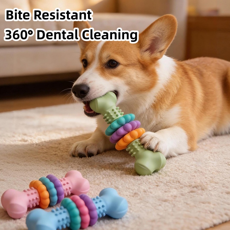 Duurzaam TPR hondenkauwspeeltj - Teeth Cleaning Dog Chew Bone recensie en prijs