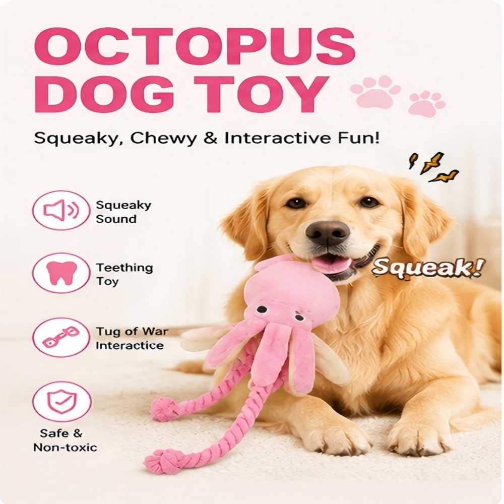Grote Pluche Octopus Hondenspe - Dog Rope Toy Aggressive Chewers recensie en prijs