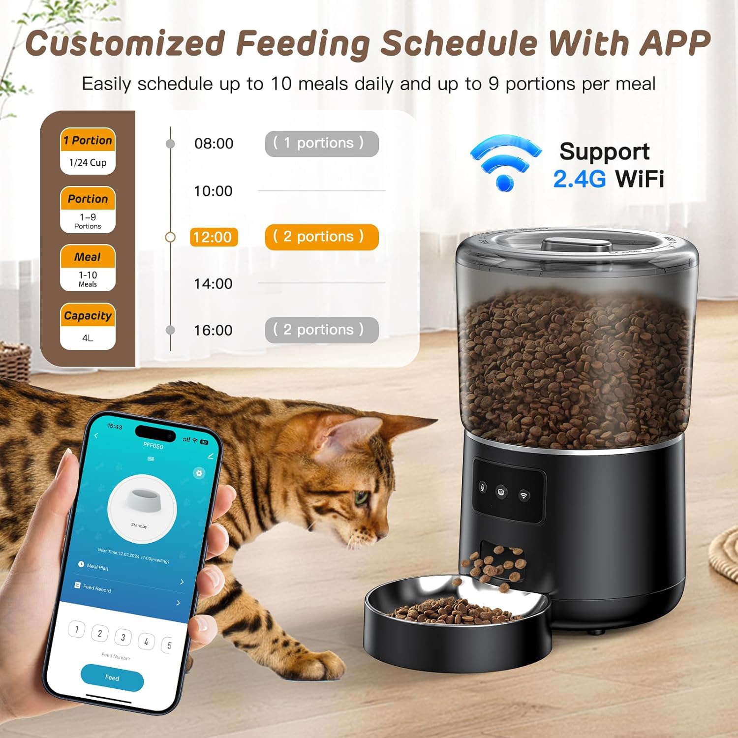 Automatische voerbak voor huis - Pet Feeders recensie en prijs