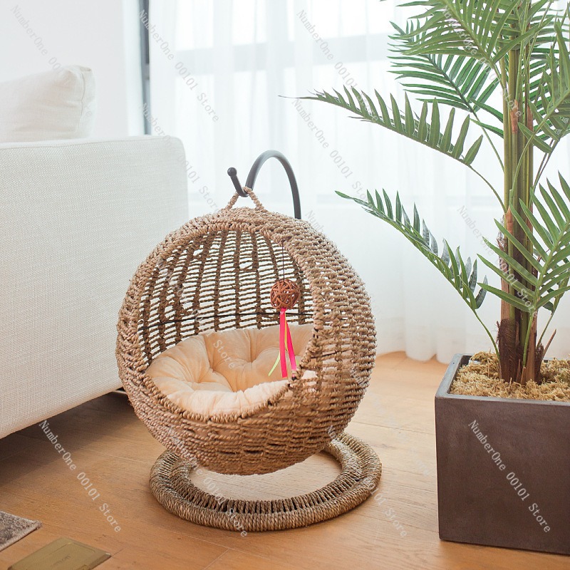 Rattan hangmand voor katten, r - Pet Beds recensie en prijs