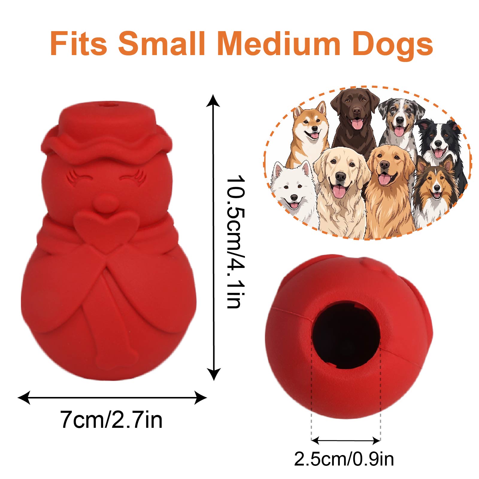 Sneeuwpop Hondenspeelgoed, Int - Rubber Treat Dispensing Dog Toy recensie en prijs