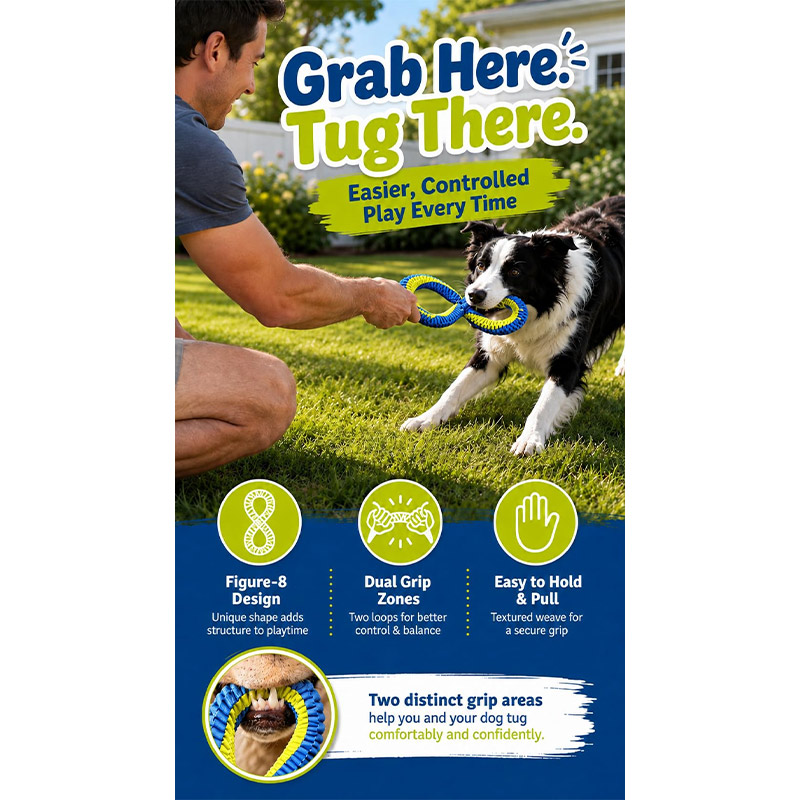 Honden Tandreinigings-Touwspee - Dog Rope Toy Aggressive Chewers recensie en prijs
